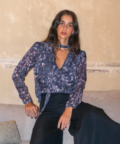 Blusa gasa lurex Pampaneira