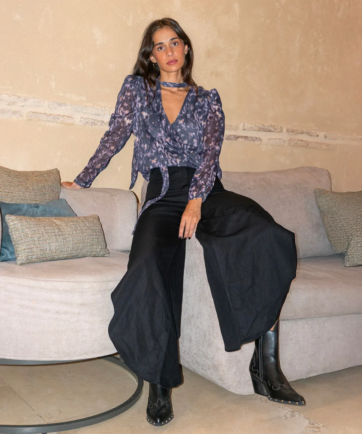 Blusa gasa lurex Pampaneira