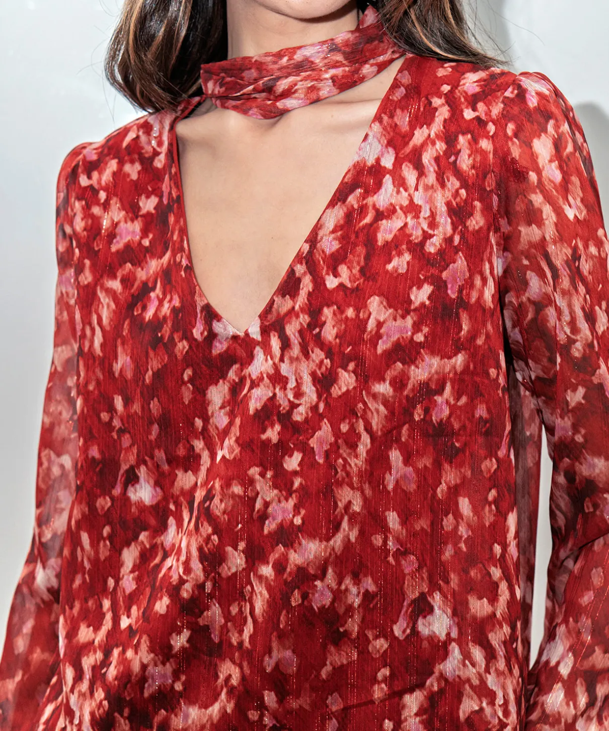 Blusa gasa lurex Pampaneira