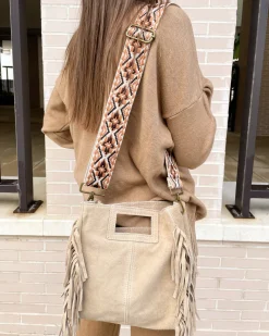 Bolso ante flecos colores