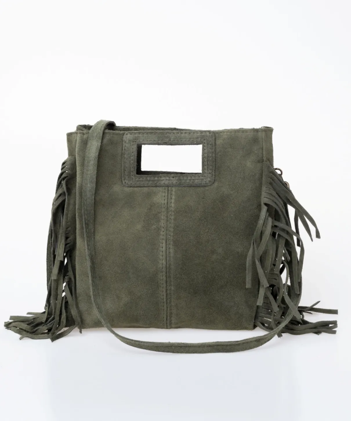 Bolso ante flecos colores