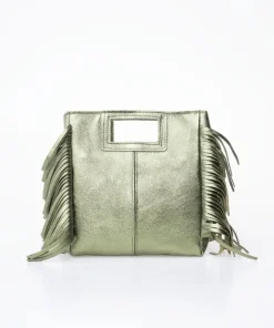 Bolso flecos metalizados