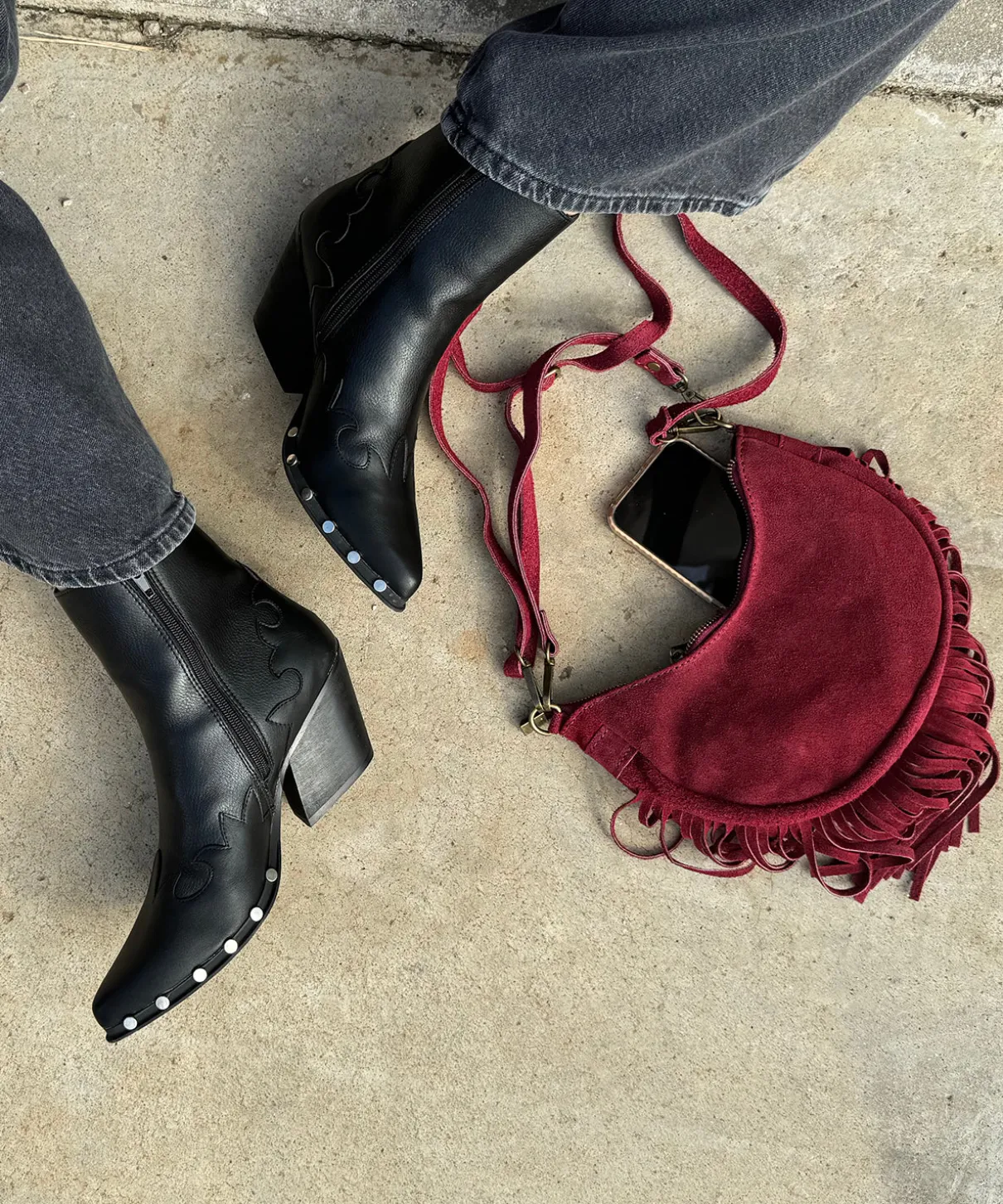 Botas cortas con Tachuelas