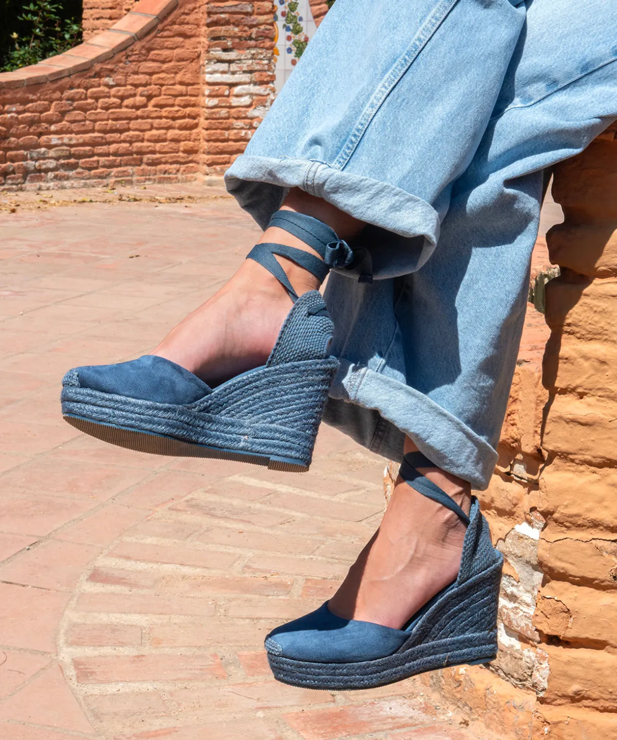 Cuñas basic blue jeans