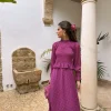 Falda evase tejido plumeti gasa