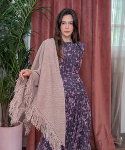 Poncho de flecos