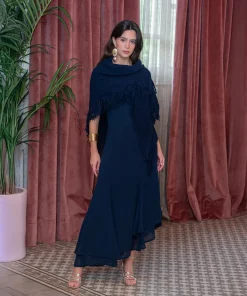 Poncho de flecos