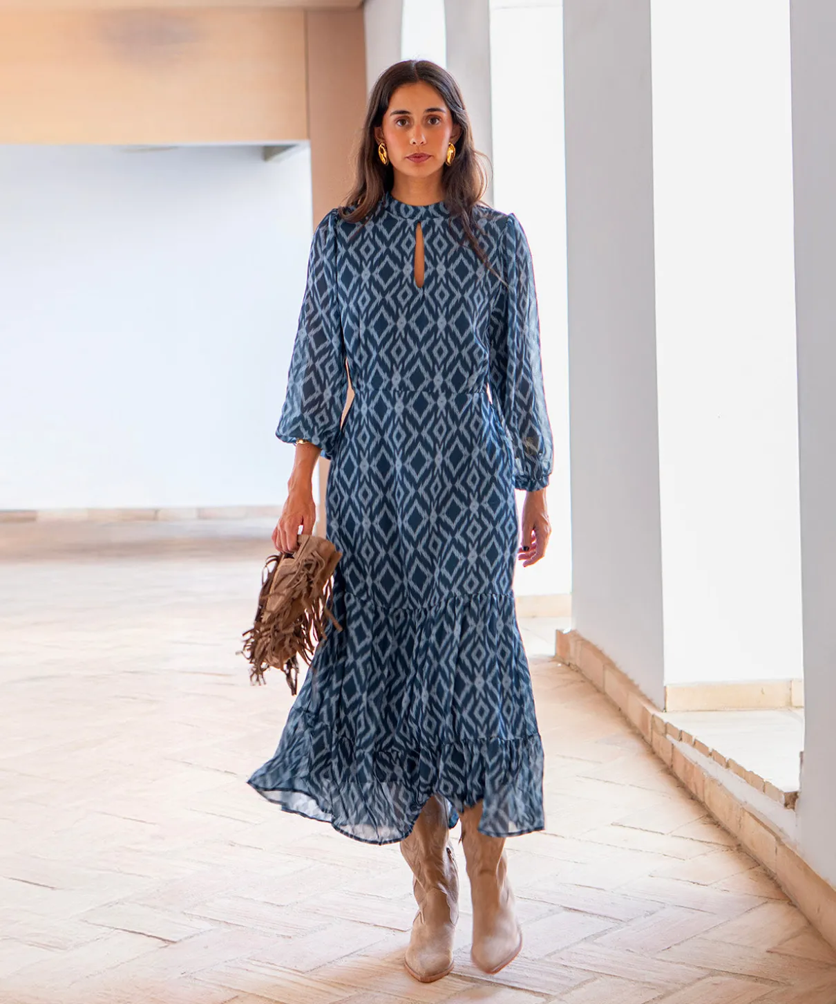 Vestido estampado Arezzo