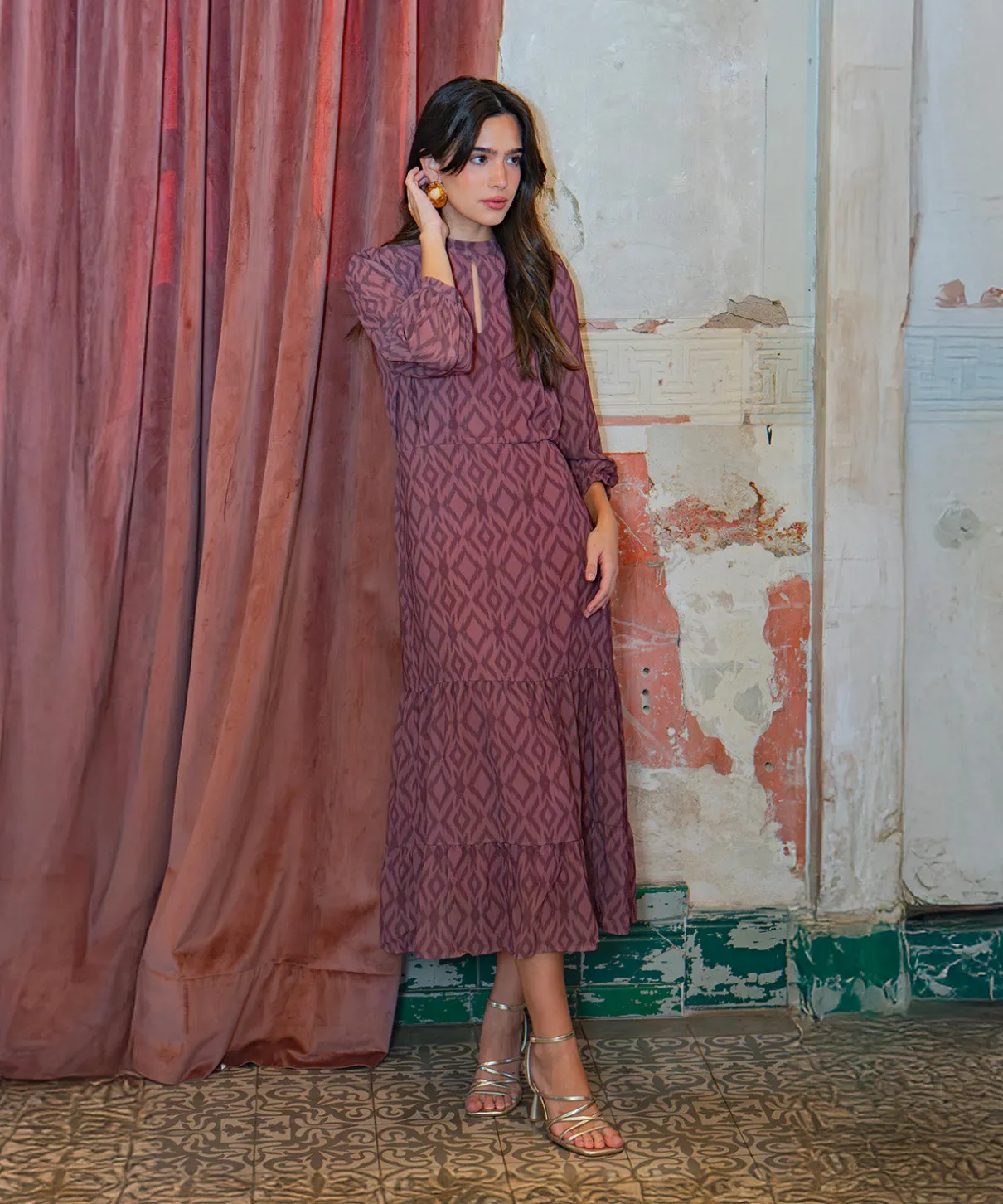 Vestido estampado Arezzo