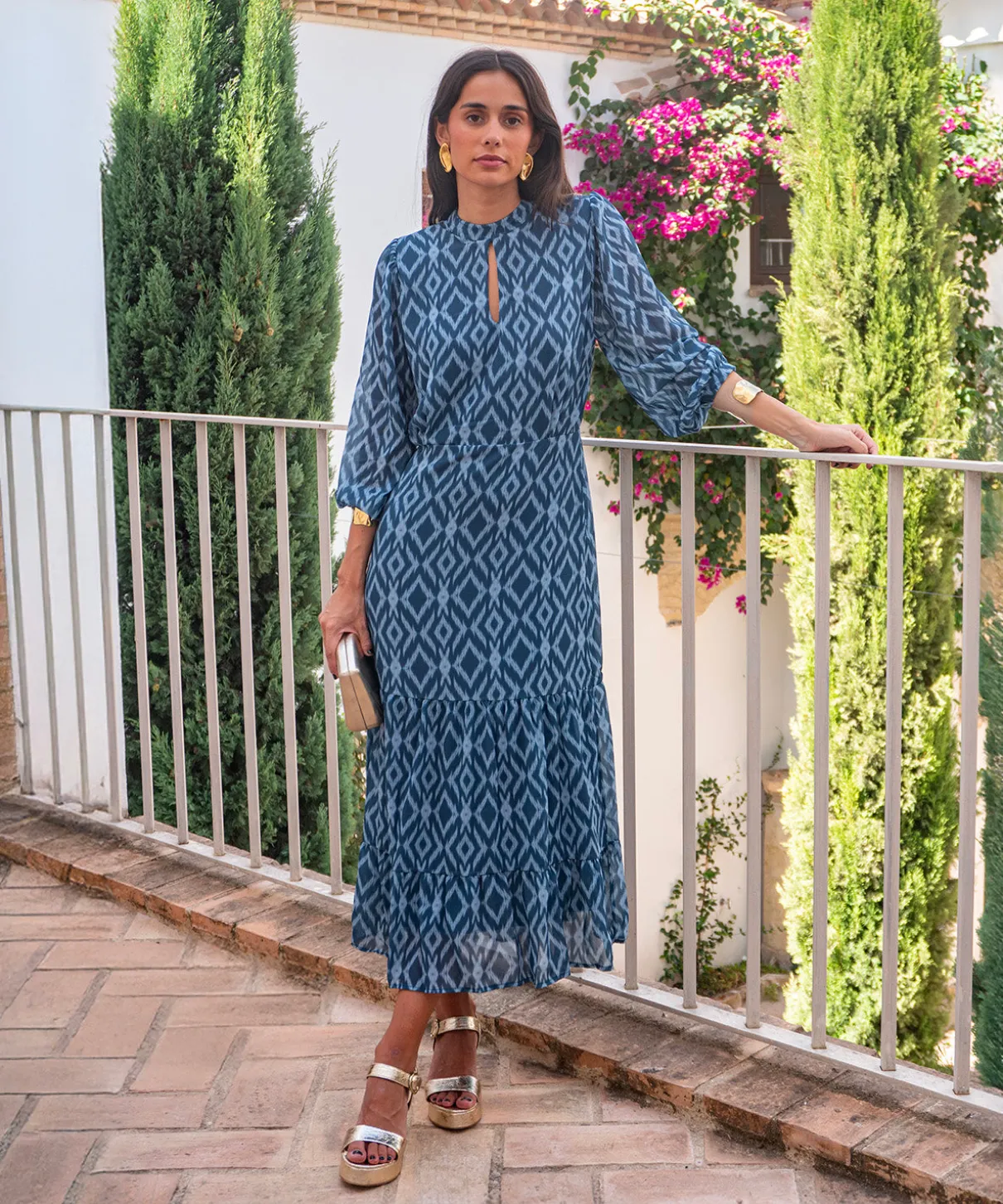 Vestido estampado Arezzo