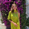 Vestido Gara pistacho