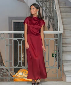 Vestido Nalani burdeos