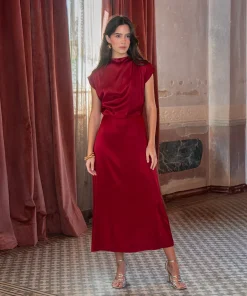 Vestido Nalani burdeos