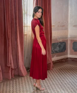 Vestido Nalani burdeos